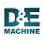 D&E Machine Co. logo